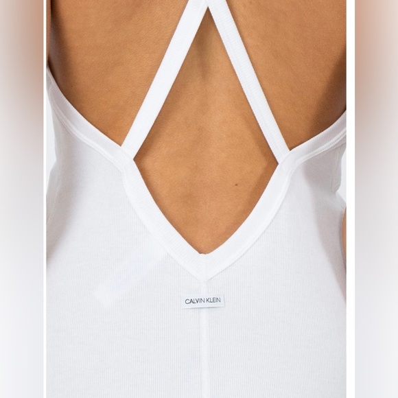 CALVIN KLEIN 205W39NYC White Panelled Bodysuit- NEW - Picture 3 of 15
